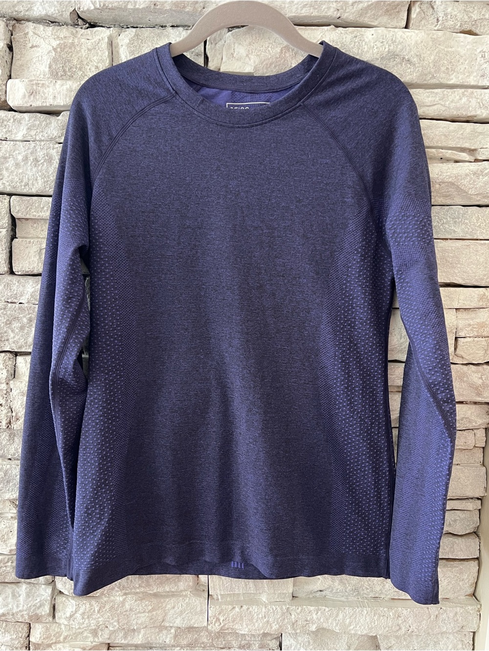 FIGS Salta Seamless Long-Sleeve Underscrub Blue/Purple 
 Large